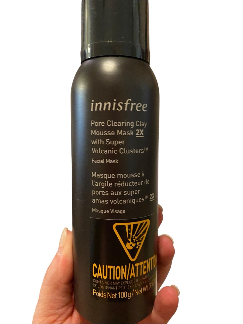 innisfree Pore Clearing Clay Mousse Mask 2X – Black